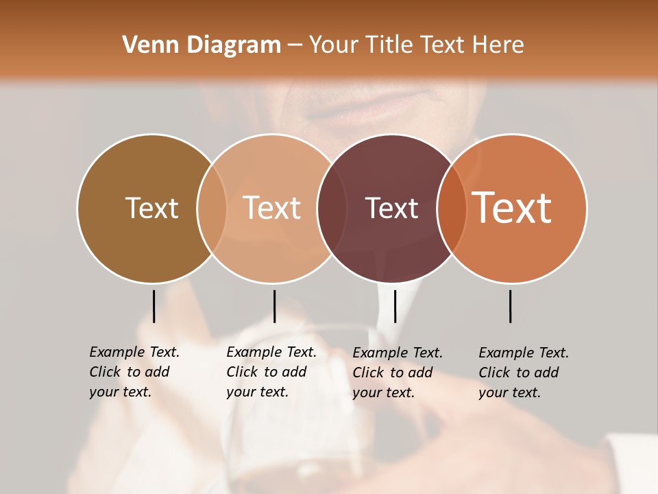 A Man In A Tuxedo Holding A Glass Of Wine PowerPoint Template