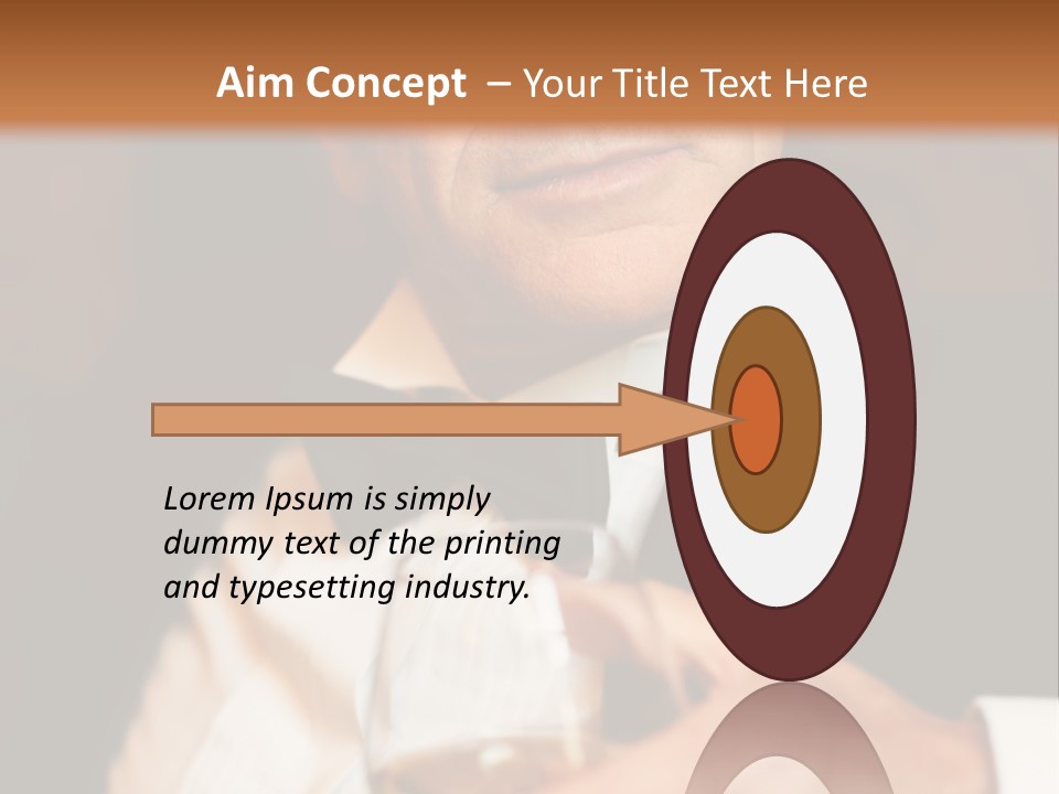 A Man In A Tuxedo Holding A Glass Of Wine PowerPoint Template