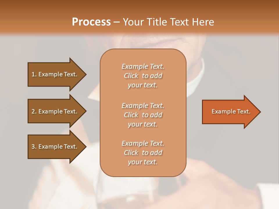 A Man In A Tuxedo Holding A Glass Of Wine PowerPoint Template