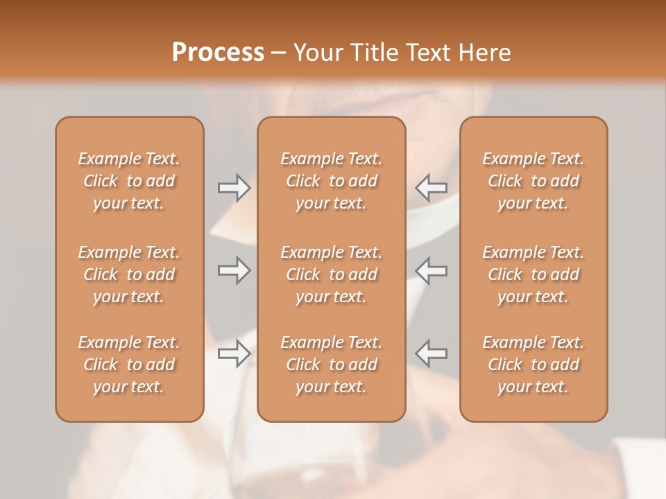 A Man In A Tuxedo Holding A Glass Of Wine PowerPoint Template
