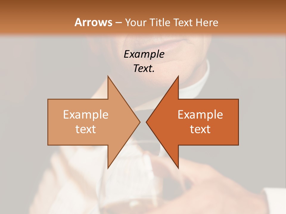 A Man In A Tuxedo Holding A Glass Of Wine PowerPoint Template