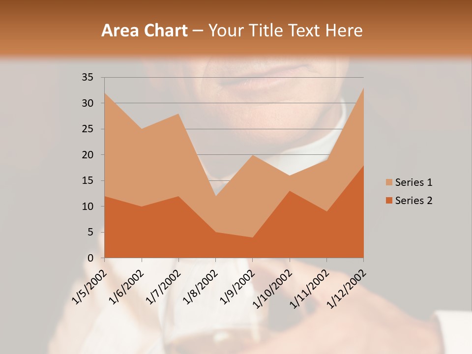 A Man In A Tuxedo Holding A Glass Of Wine PowerPoint Template