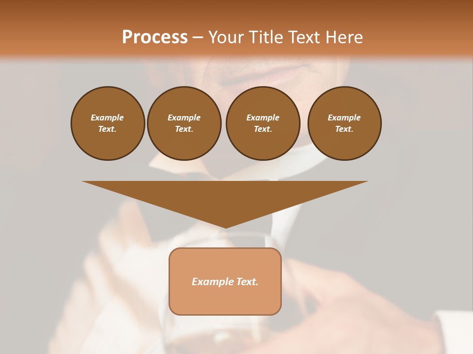 A Man In A Tuxedo Holding A Glass Of Wine PowerPoint Template