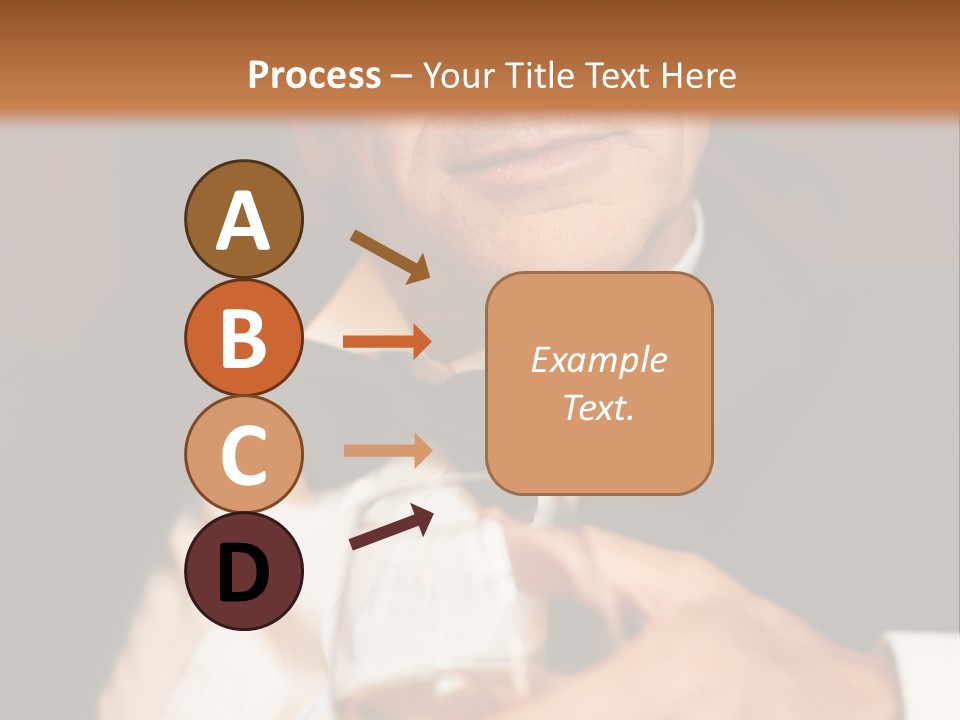 A Man In A Tuxedo Holding A Glass Of Wine PowerPoint Template