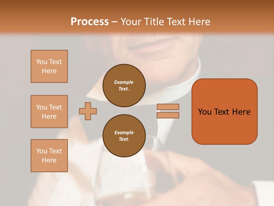 A Man In A Tuxedo Holding A Glass Of Wine PowerPoint Template