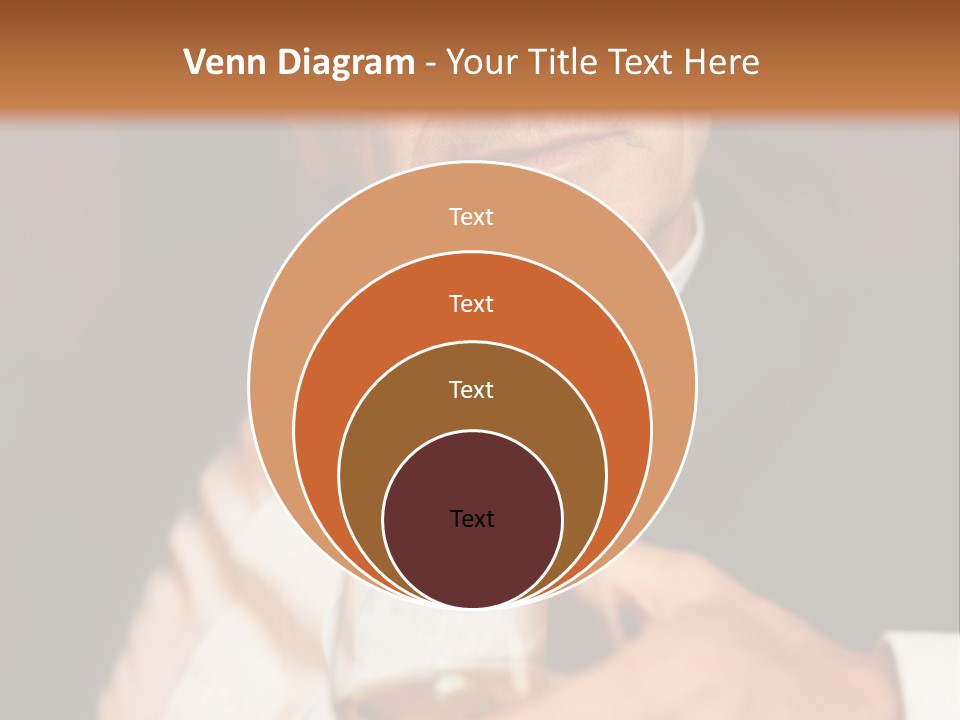 A Man In A Tuxedo Holding A Glass Of Wine PowerPoint Template
