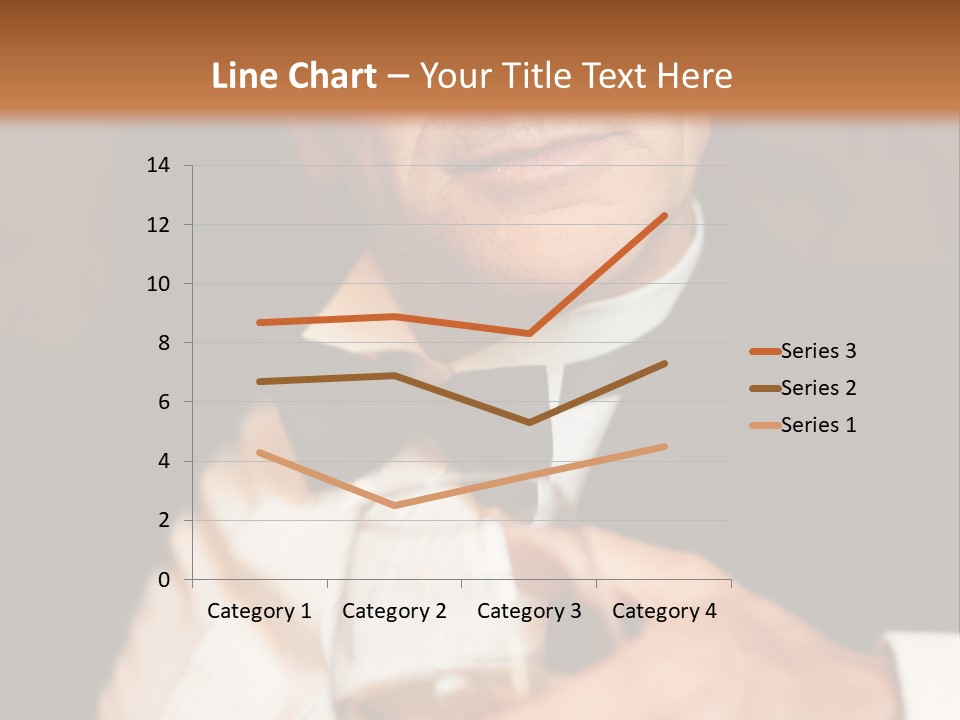 A Man In A Tuxedo Holding A Glass Of Wine PowerPoint Template