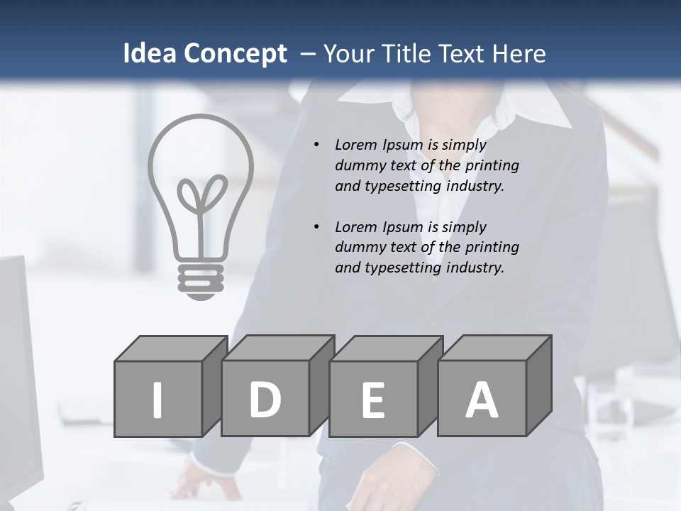 Grass Working Concentration PowerPoint Template