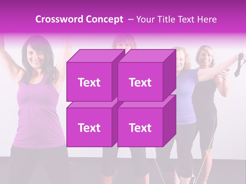 Girls Gym Women PowerPoint Template