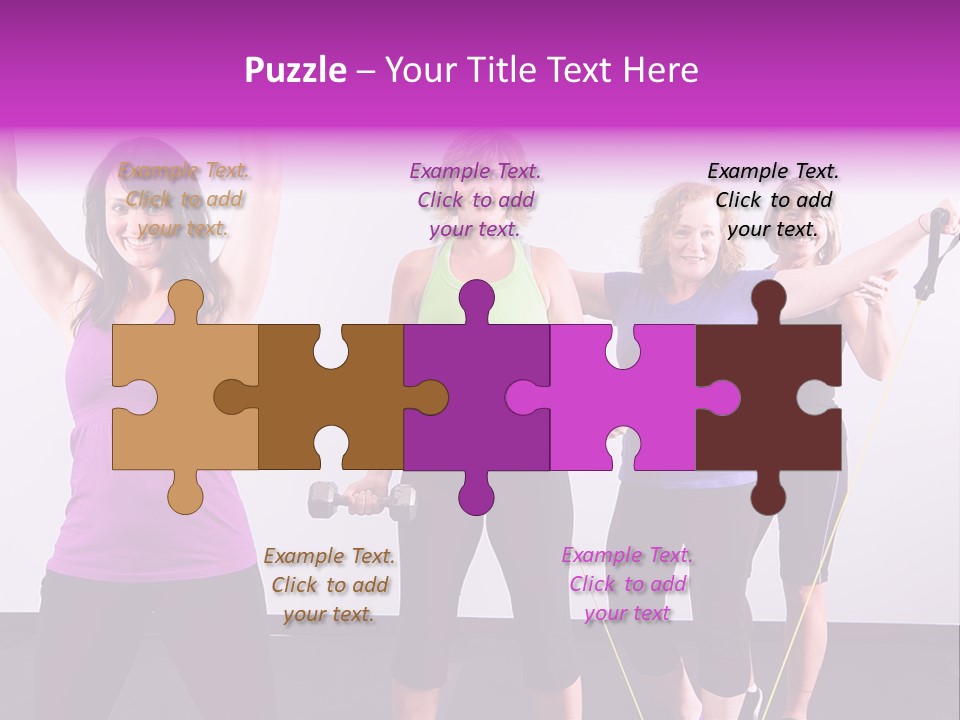 Girls Gym Women PowerPoint Template