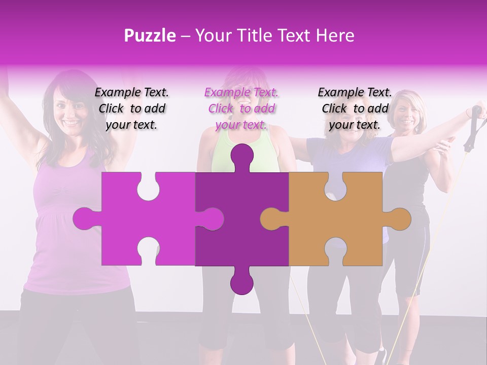 Girls Gym Women PowerPoint Template