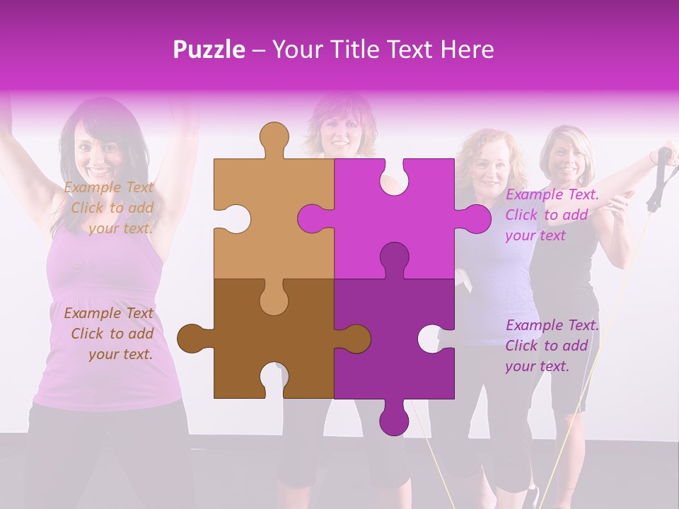 Girls Gym Women PowerPoint Template