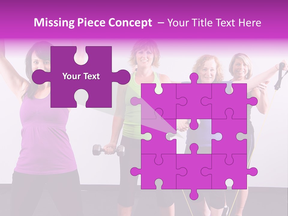 Girls Gym Women PowerPoint Template