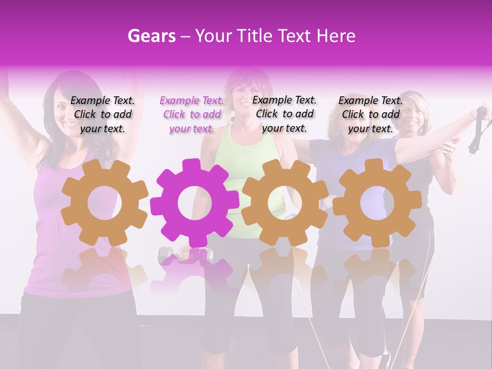 Girls Gym Women PowerPoint Template