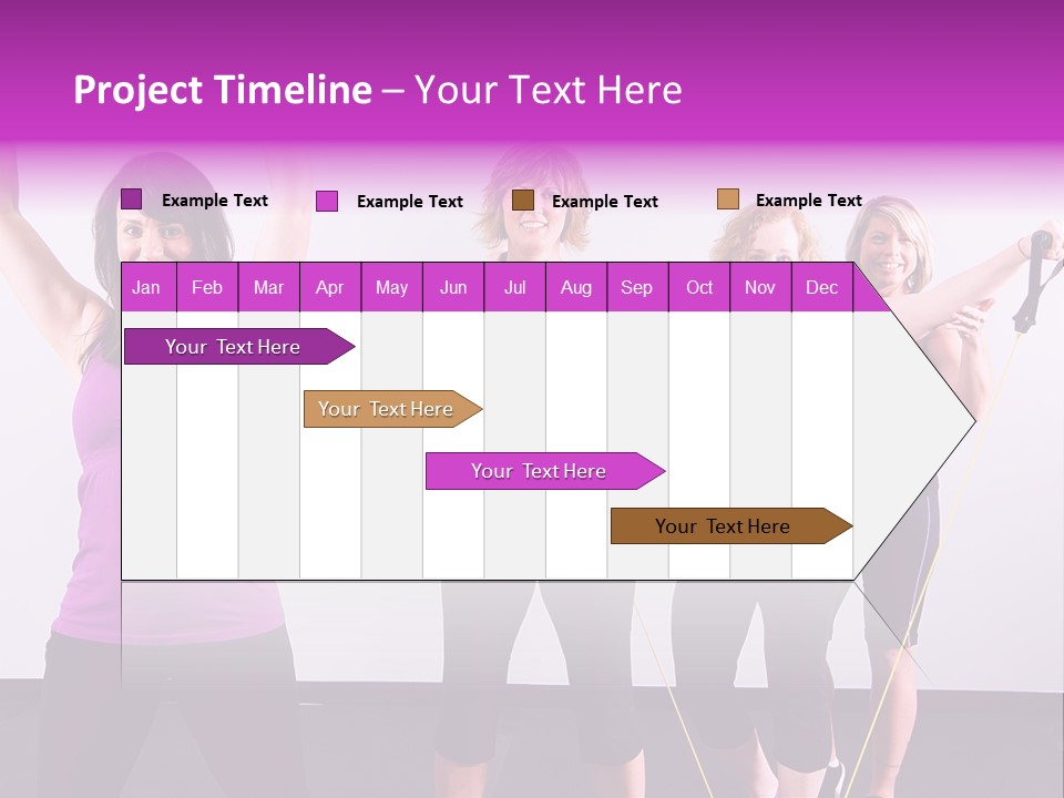 Girls Gym Women PowerPoint Template