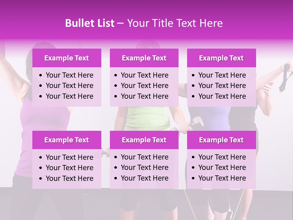 Girls Gym Women PowerPoint Template
