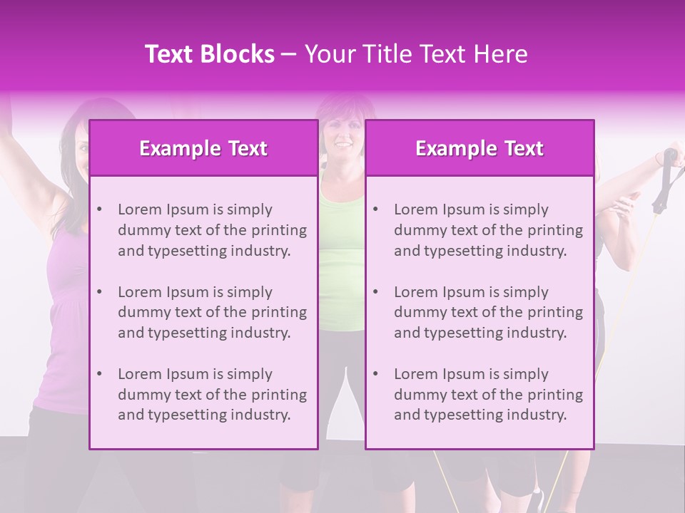 Girls Gym Women PowerPoint Template