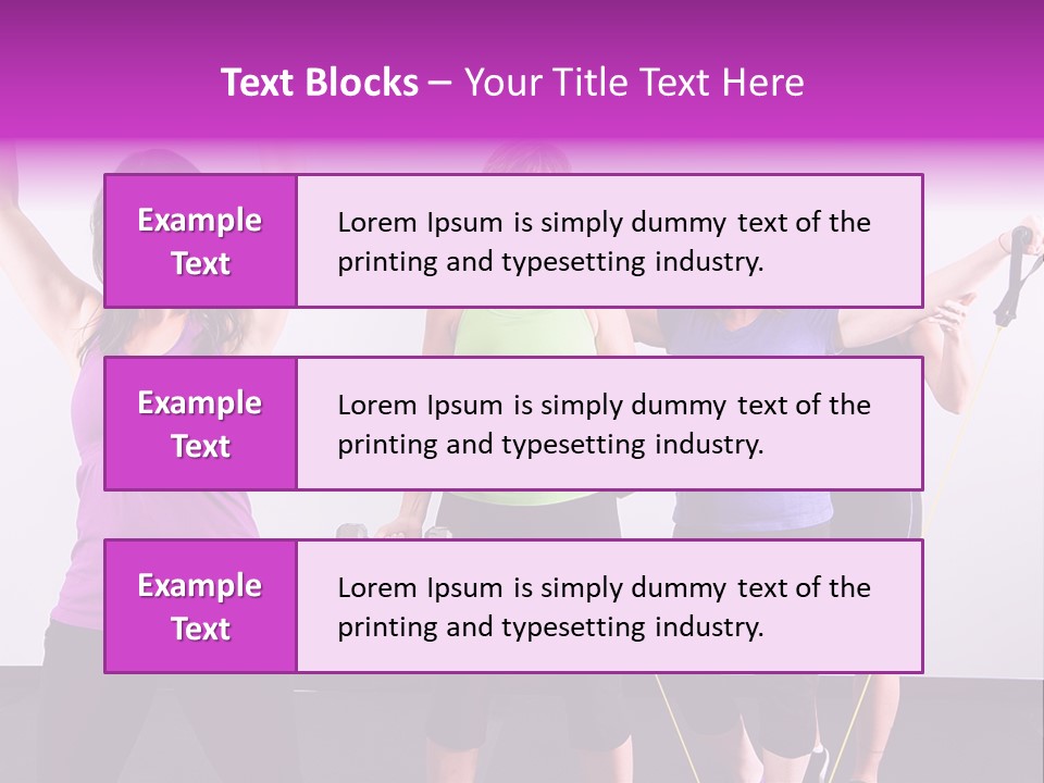 Girls Gym Women PowerPoint Template