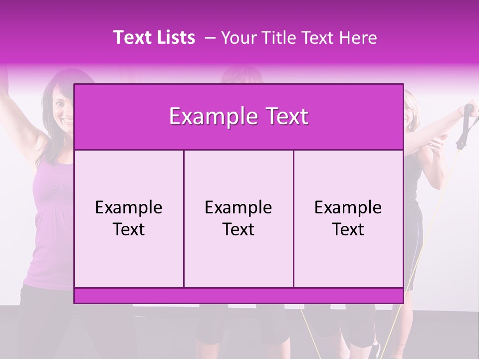 Girls Gym Women PowerPoint Template