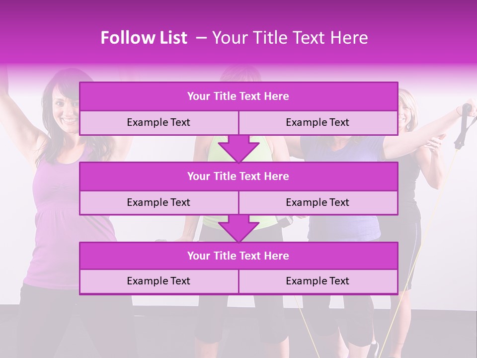 Girls Gym Women PowerPoint Template