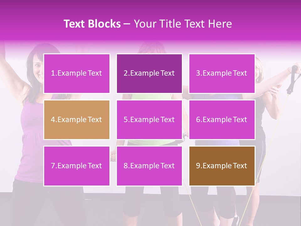 Girls Gym Women PowerPoint Template