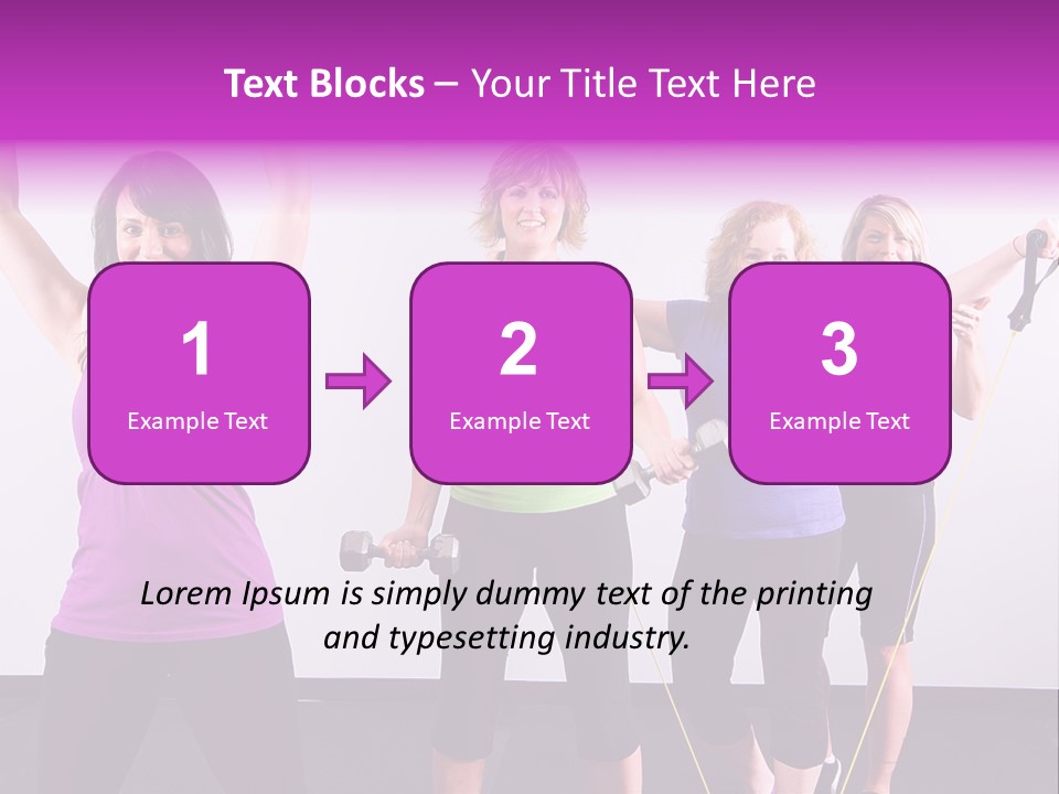 Girls Gym Women PowerPoint Template