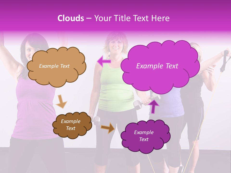 Girls Gym Women PowerPoint Template