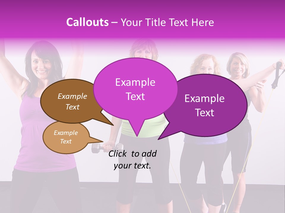 Girls Gym Women PowerPoint Template