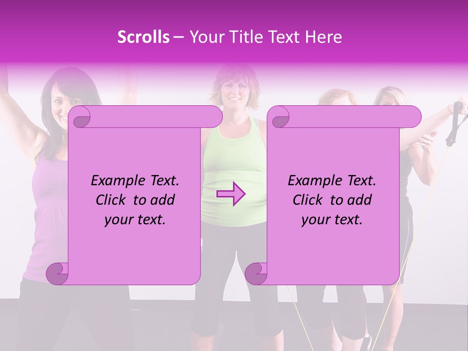 Girls Gym Women PowerPoint Template