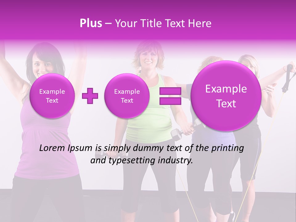 Girls Gym Women PowerPoint Template