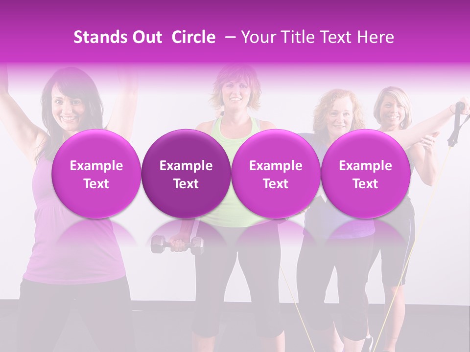 Girls Gym Women PowerPoint Template