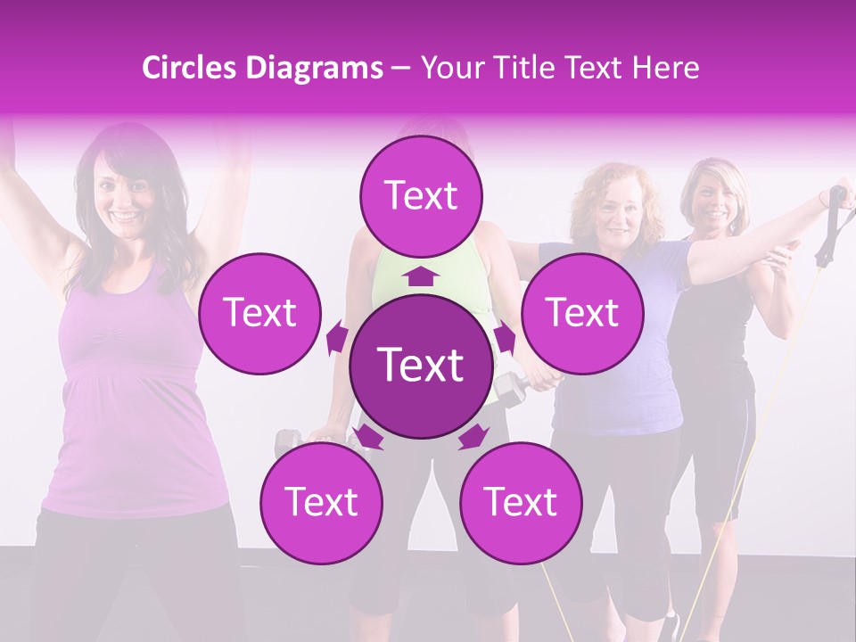 Girls Gym Women PowerPoint Template