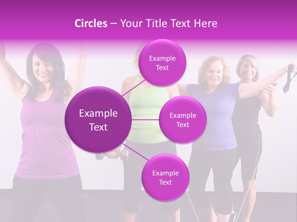 Girls Gym Women PowerPoint Template
