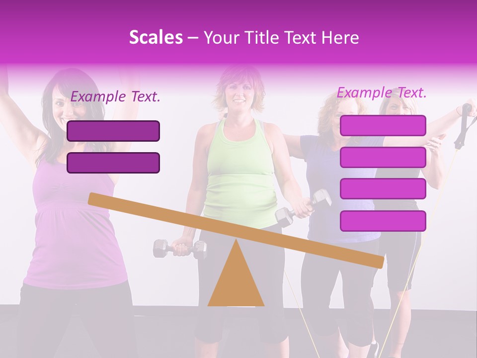 Girls Gym Women PowerPoint Template
