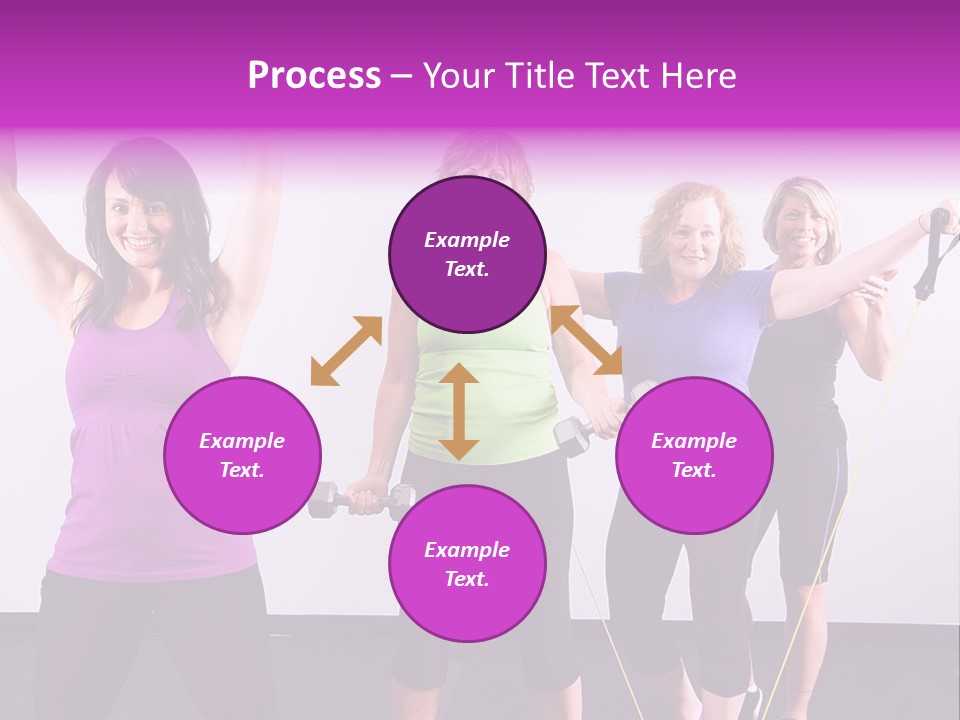 Girls Gym Women PowerPoint Template