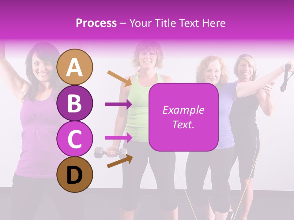 Girls Gym Women PowerPoint Template