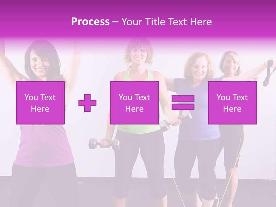 Girls Gym Women PowerPoint Template