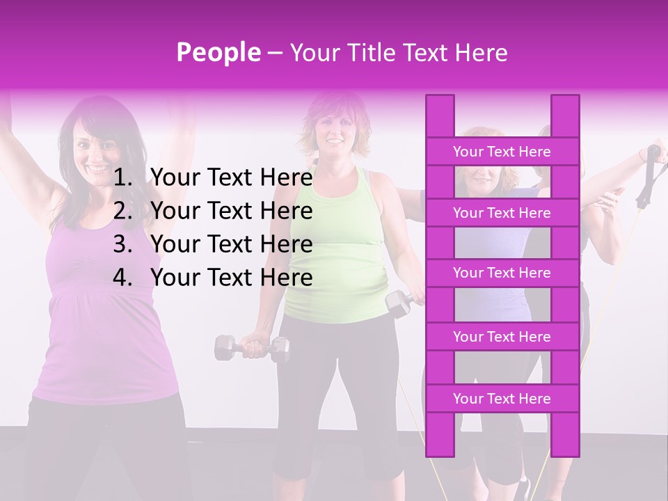 Girls Gym Women PowerPoint Template