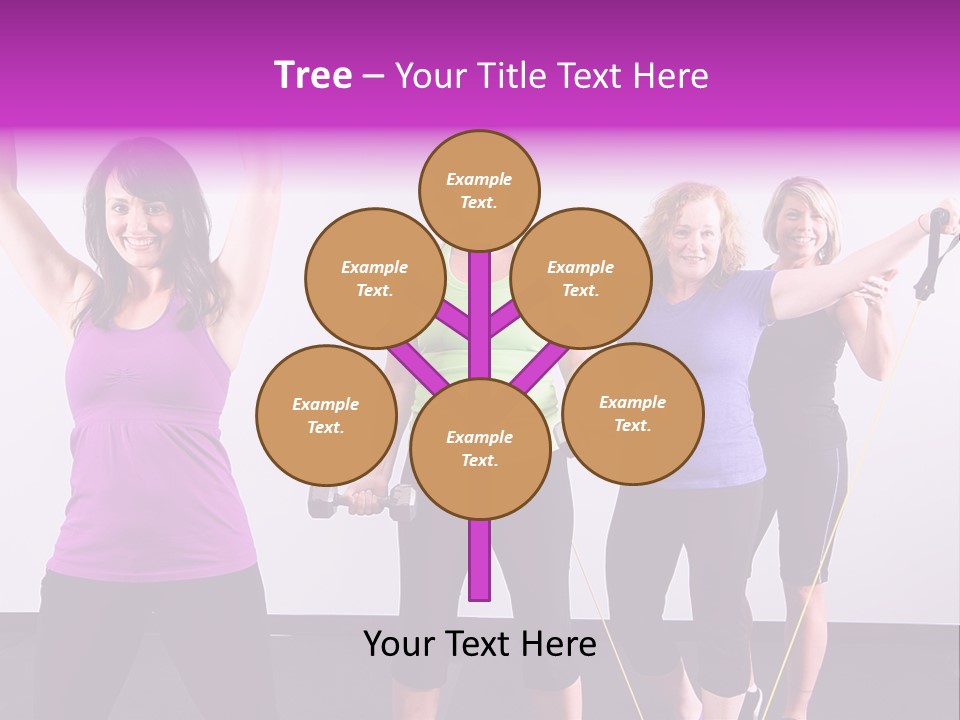 Girls Gym Women PowerPoint Template