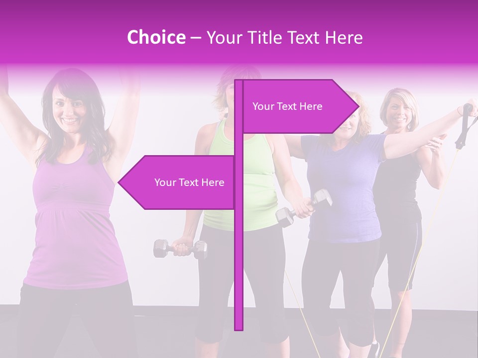 Girls Gym Women PowerPoint Template