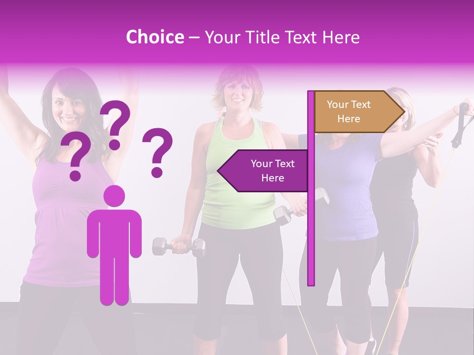 Girls Gym Women PowerPoint Template