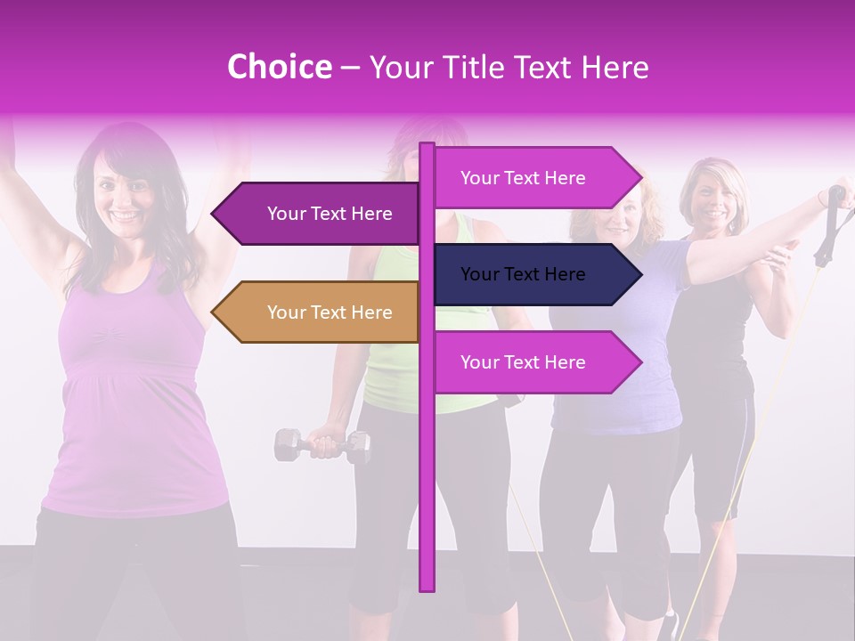 Girls Gym Women PowerPoint Template