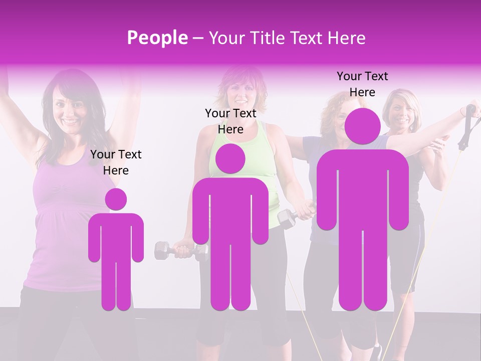 Girls Gym Women PowerPoint Template