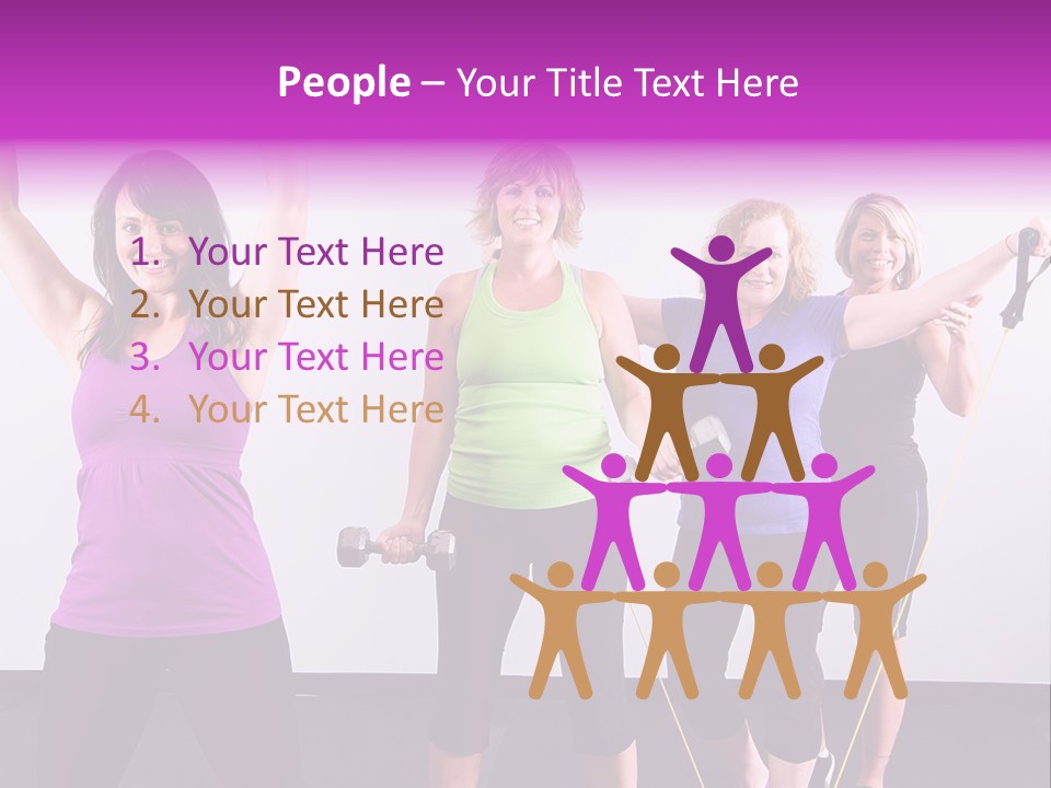 Girls Gym Women PowerPoint Template