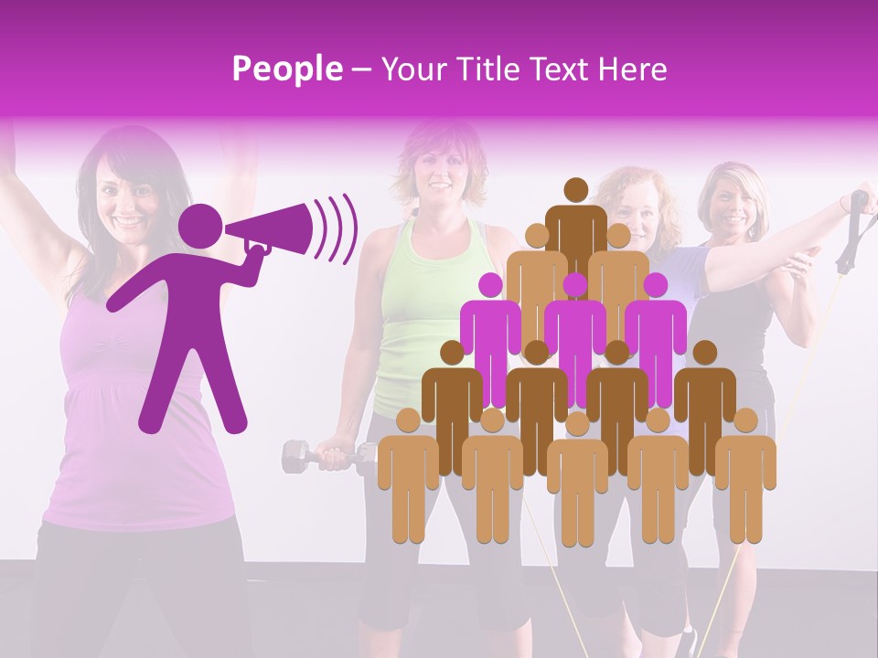 Girls Gym Women PowerPoint Template