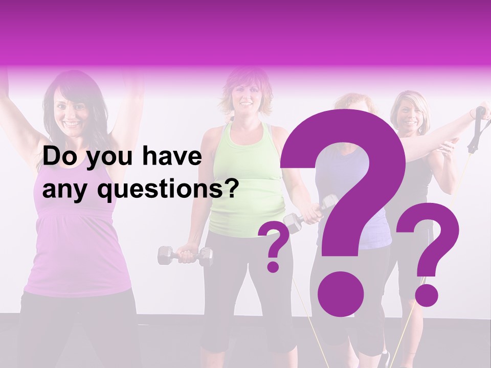 Girls Gym Women PowerPoint Template