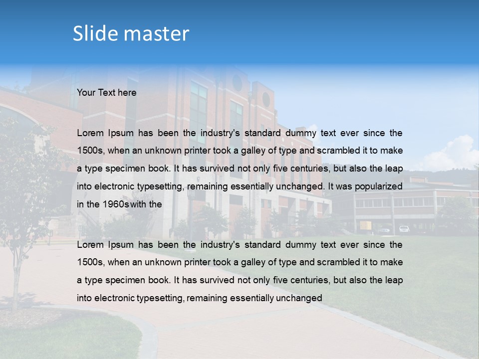 Educational North Mountains PowerPoint Template