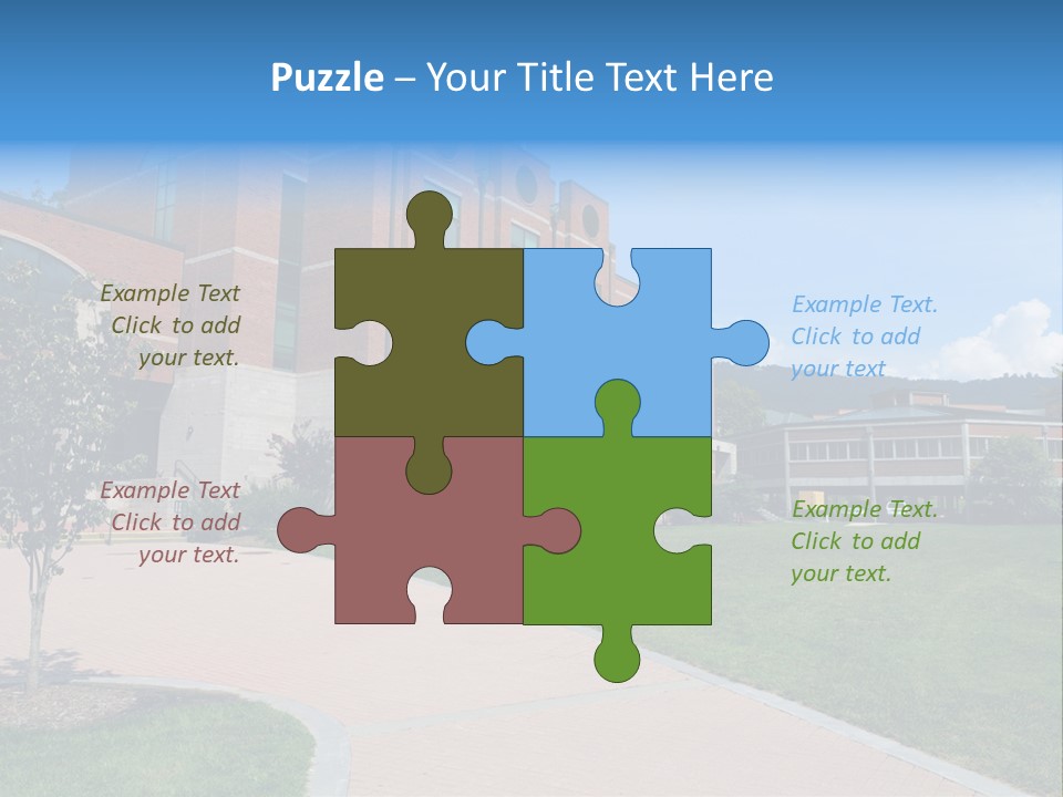 Educational North Mountains PowerPoint Template