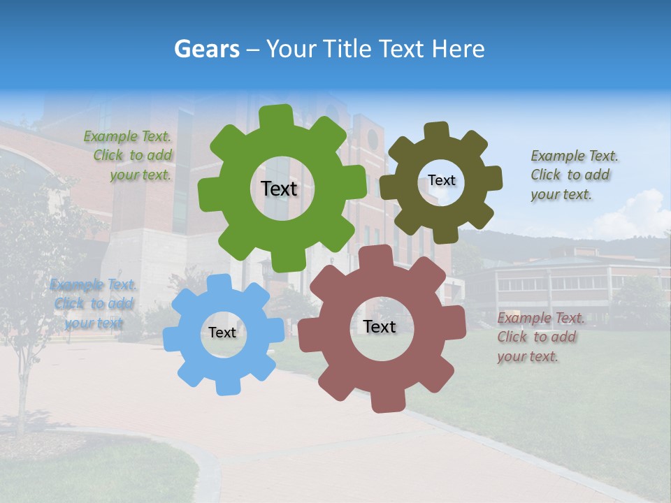Educational North Mountains PowerPoint Template