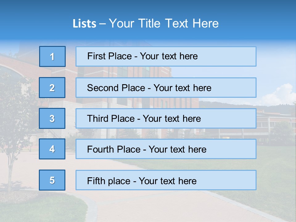 Educational North Mountains PowerPoint Template